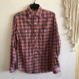 J. Crew Mens Button Up Flannel Size XS